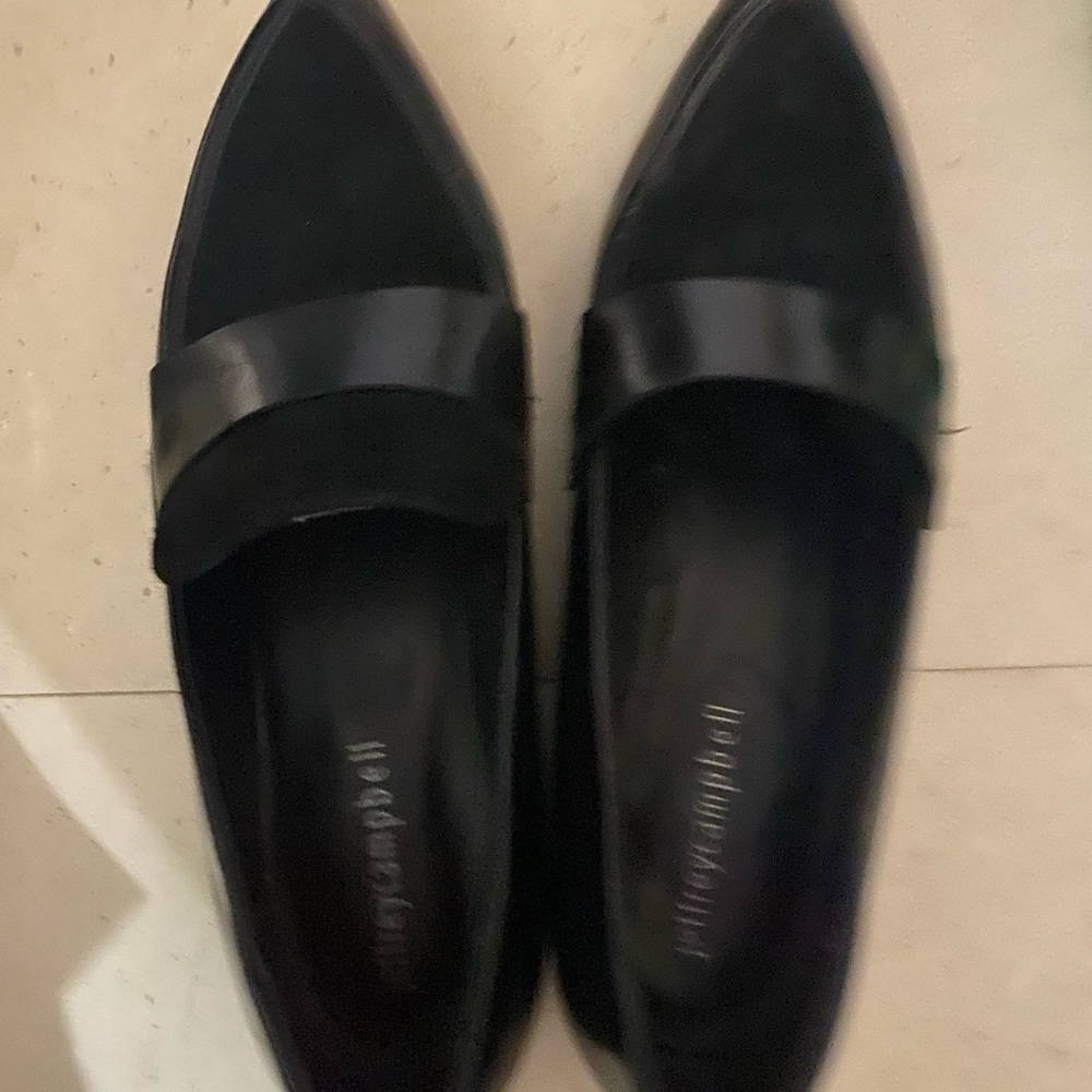 Jeffrey Campbell flats suede and leather